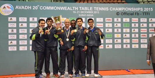 Indian men defeat England to claim Commonwealth Table Tennis Championship